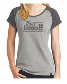 New Era S/S Heritage Varsity Custom T-Shirt, color: Light Graphite Twist/Graphite