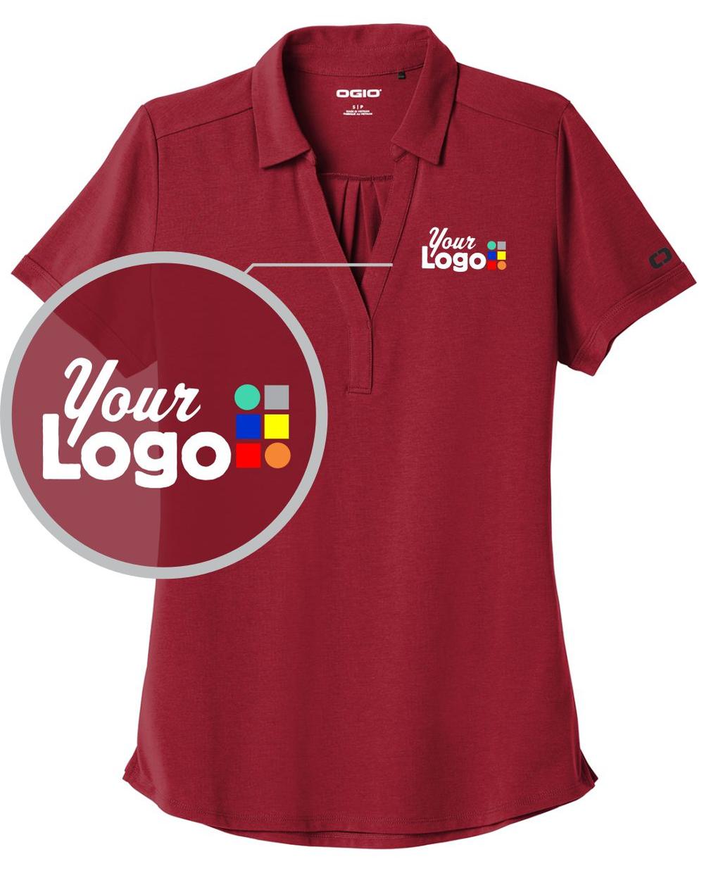 Ogio S/S Limit Custom Golf Shirt, color: Signal Red