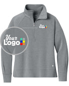 Ogio Luuma 1/2-Zip Custom Pullover, color: Petrol Grey Heather