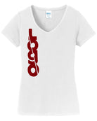 Port & Company S/S Fan Favorite V-Neck Custom T-Shirt, color: White