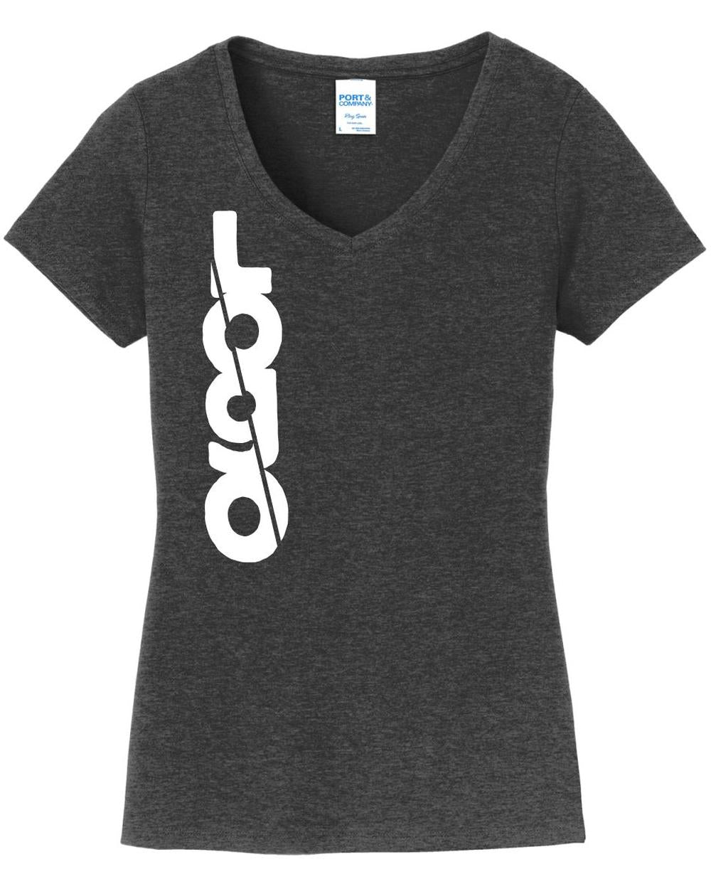 Port & Company S/S Fan Favorite V-Neck Custom T-Shirt, color: Dark Heather Grey