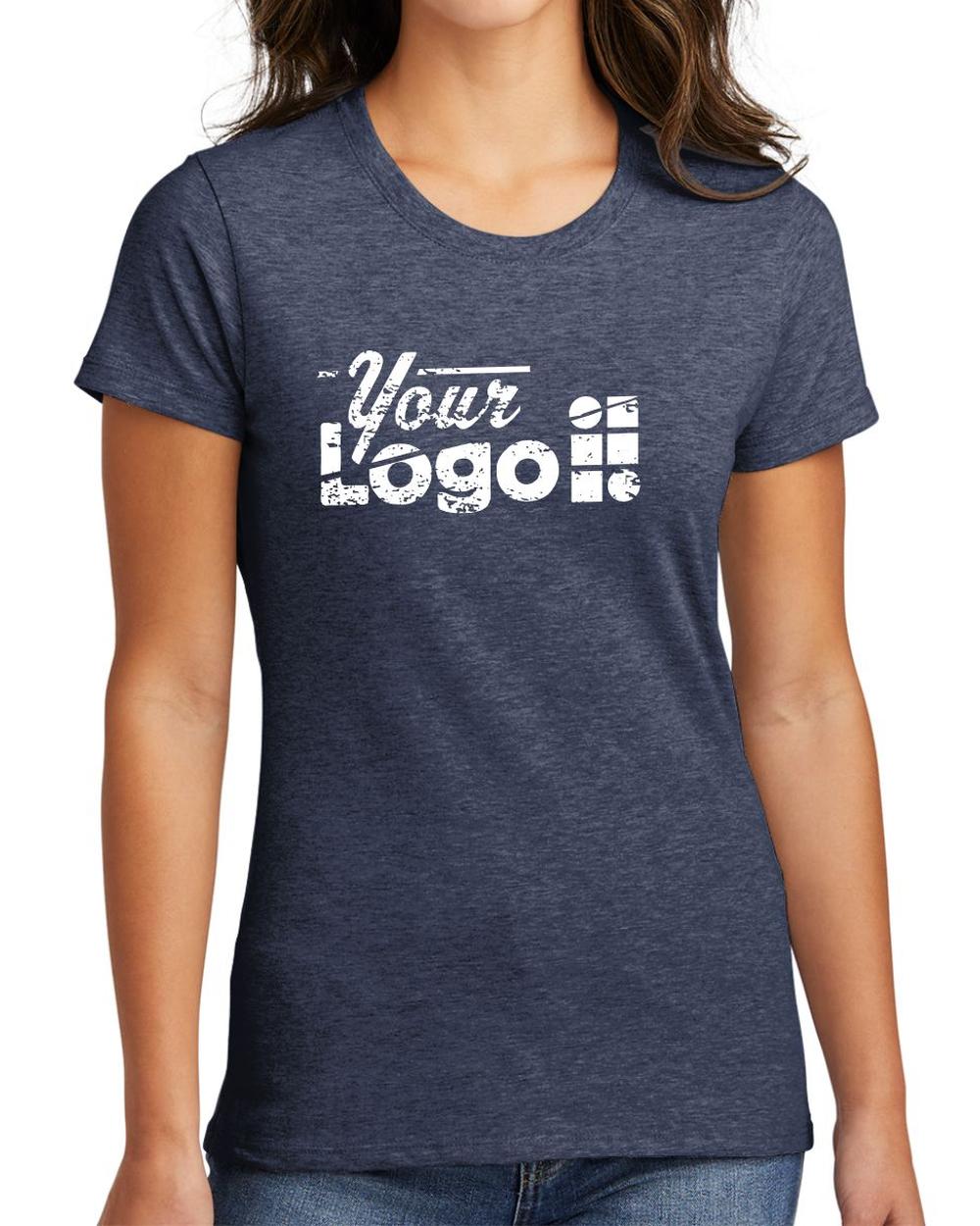 Port & Company S/S Fan Favorite Custom T-Shirt, color: Heather Navy