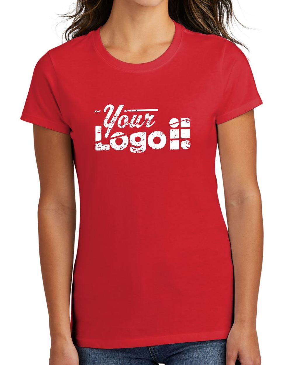 Port & Company S/S Fan Favorite Custom T-Shirt, color: Bright Red
