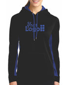 Sport-Tek ColorBlock Custom Hoodie, color: Black/True Royal
