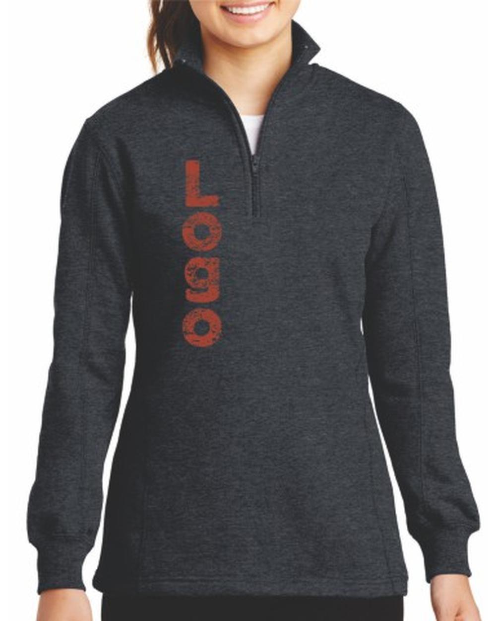Sport-Tek 1/4 Zip Custom Sweatshirt, color: Graphite Heather
