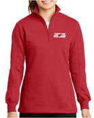 Sport-Tek 1/4 Zip Turn The Volume Up Sweatshirt, color: True Red