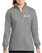 Sport-Tek 1/4 Zip Turn The Volume Up Sweatshirt, color: Vintage Heather