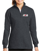 Sport-Tek 1/4 Zip Turn The Volume Up Sweatshirt, color: Graphite Heather