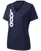 Sport-Tek S/S PosiCharge RacerMesh V-Neck Custom T-Shirt, color: True Navy