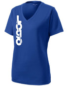 Sport-Tek S/S PosiCharge RacerMesh V-Neck Custom T-Shirt, color: True Royal