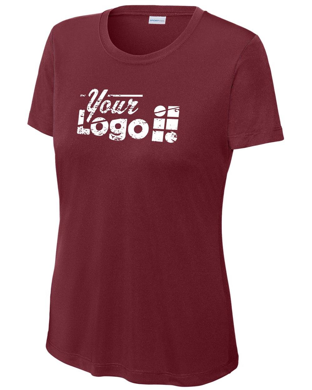 Sport-Tek S/S PosiCharge Competitor Custom T-Shirt, color: Maroon