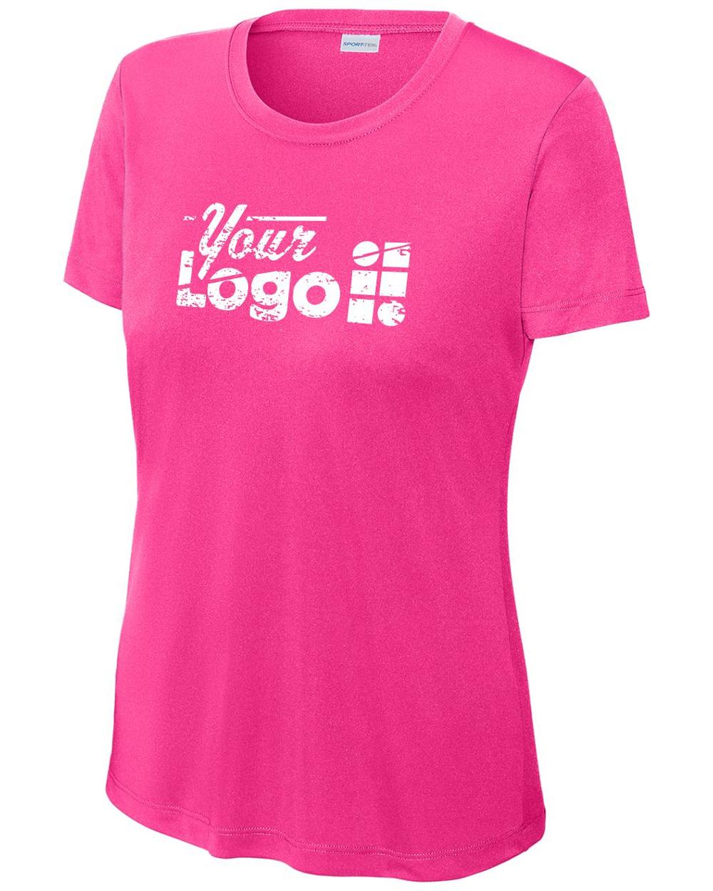 Sport-Tek S/S PosiCharge Competitor Custom T-Shirt, color: Neon Pink