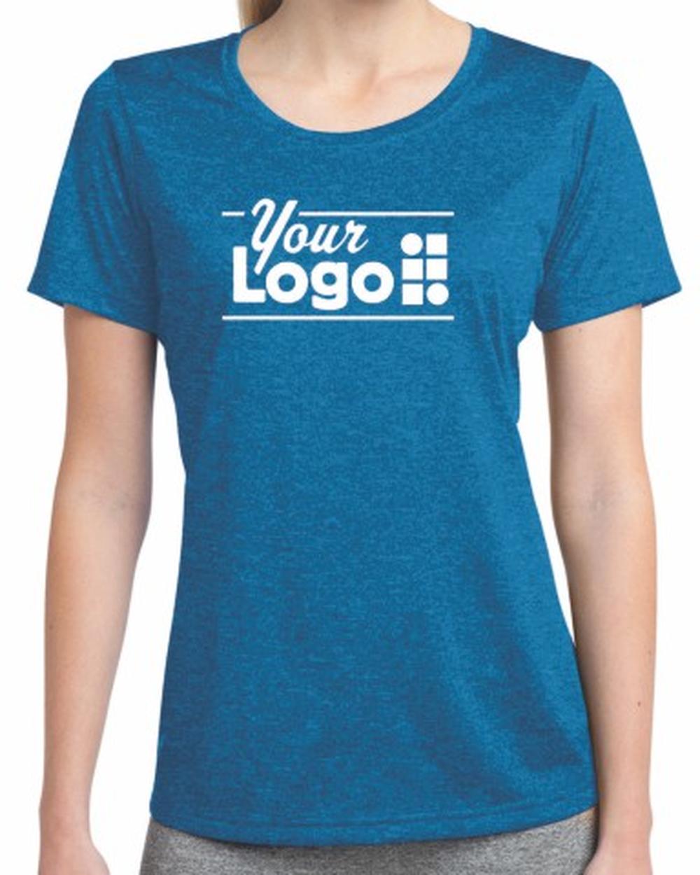 Sport-Tek S/S Heather Contender Custom T-Shirt, color: Blue Wake Heather
