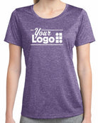 Sport-Tek S/S Heather Contender Custom T-Shirt, color: Purple Heather