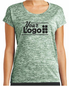 Sport-Tek S/S Electric Heather Custom T-Shirt, color: Forest Green Electric