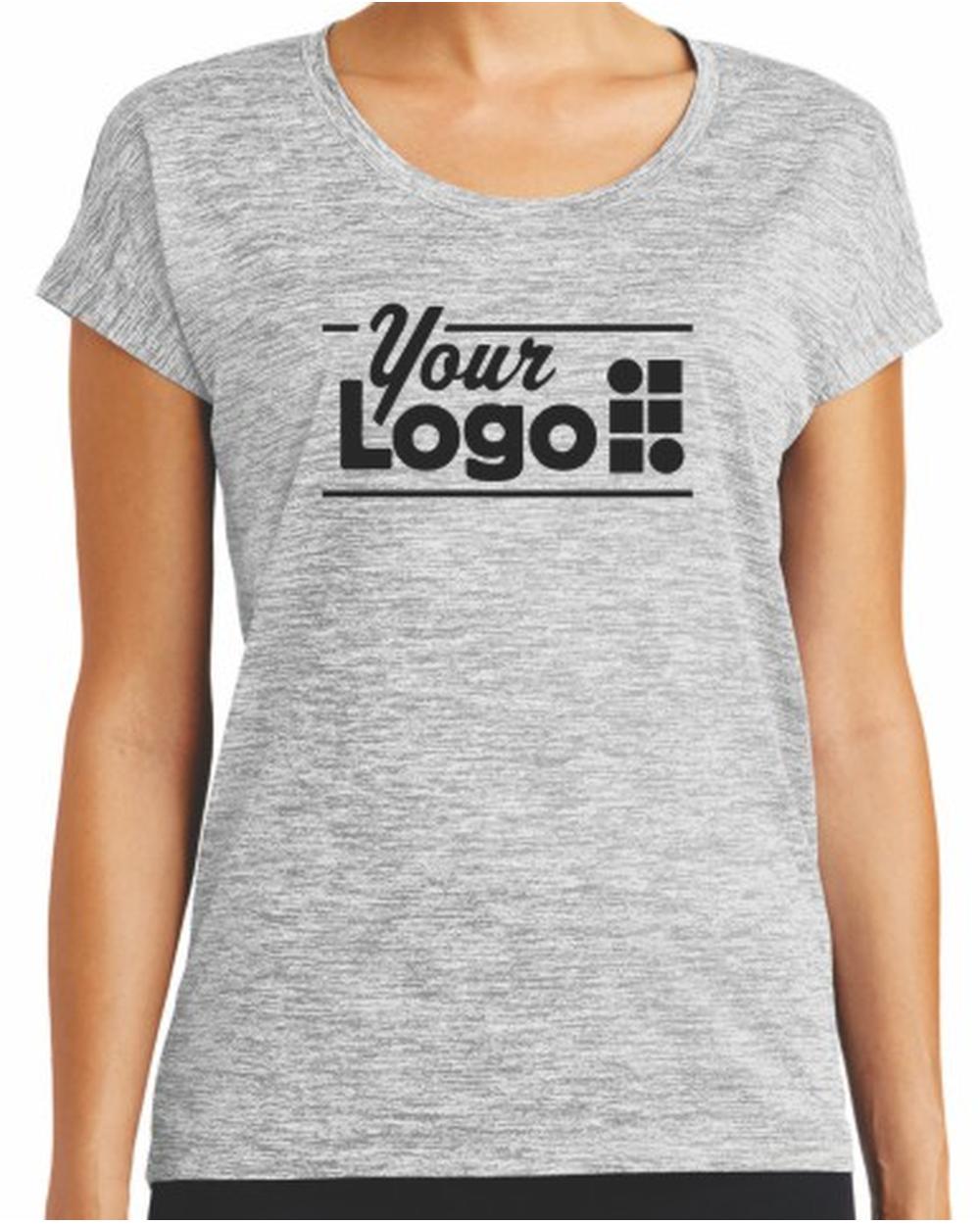 Sport-Tek S/S Electric Heather Custom T-Shirt, color: Silver Electric