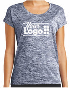 Sport-Tek S/S Electric Heather Custom T-Shirt, color: True Navy Electric