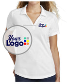 Sport-Tek S/S PosiCharge Tri-Blend Wicking Custom Golf Shirt, color: White Triad Solid