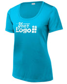 Sport-Tek S/S Posi-UV Pro Scoop Neck Custom T-Shirt, color: Sapphire