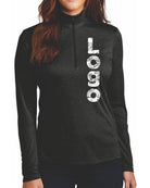 Sport-Tek Endeavor 1/2 Zip Custom Pullover, color: Black Heather