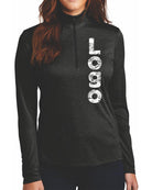 Sport-Tek Endeavor 1/2 Zip Custom Pullover, color: Black Heather