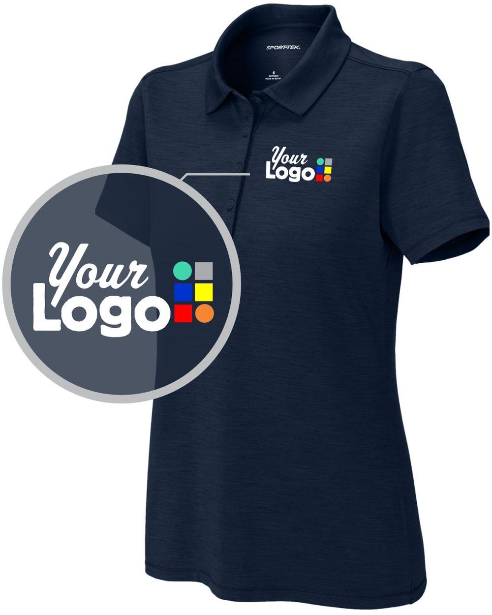 Sport-Tek S/S Versa Custom Golf Shirt, color: True Navy