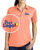 Sport-Tek S/S Posi-UV Pro Custom Golf Shirt, color: Soft Coral