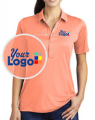 Sport-Tek S/S Posi-UV Pro Custom Golf Shirt, color: Soft Coral