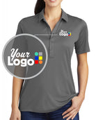 Sport-Tek S/S Posi-UV Pro Custom Golf Shirt, color: Dark Smoke Grey