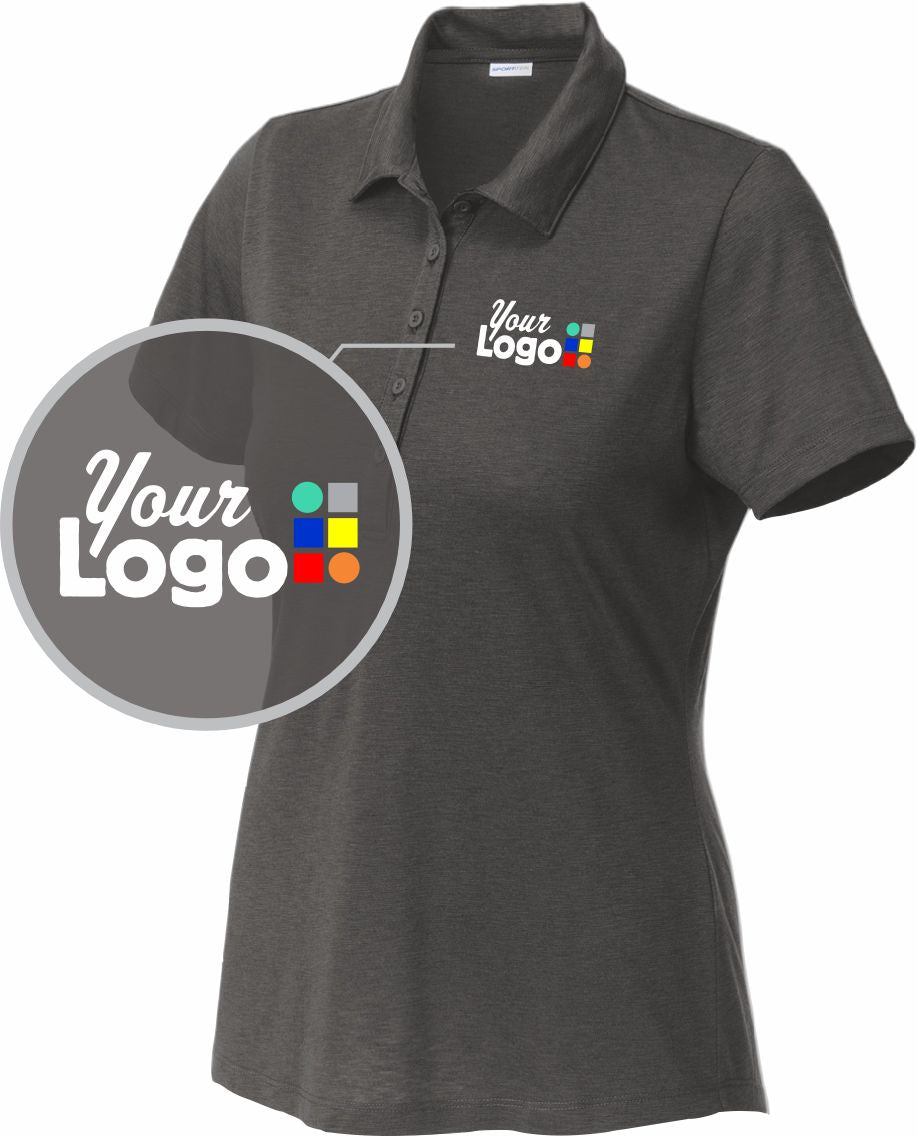 Sport-Tek S/S PosiCharge Strive Custom Golf Shirt, color: Graphite
