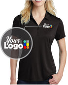 Sport-Tek S/S PosiCharge Competitor Custom Golf Shirt, color: Black