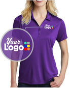 Sport-Tek S/S PosiCharge Competitor Custom Golf Shirt, color: Purple