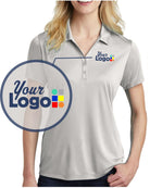 Sport-Tek S/S PosiCharge Competitor Custom Golf Shirt, color: Silver