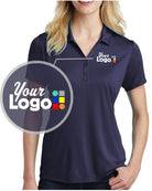 Sport-Tek S/S PosiCharge Competitor Custom Golf Shirt, color: True Navy