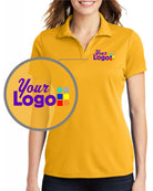 Sport-Tek S/S Posicharge Racermesh Custom Golf Shirt, color: Gold