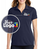 Sport-Tek S/S Posicharge Racermesh Custom Golf Shirt, color: True Navy