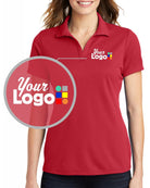 Sport-Tek S/S Posicharge Racermesh Custom Golf Shirt, color: True Red