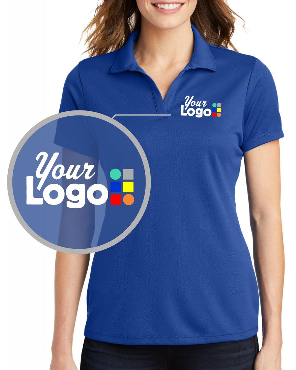 Sport-Tek S/S Posicharge Racermesh Custom Golf Shirt, color: True Royal