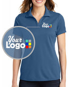 Sport-Tek S/S Posicharge Racermesh Custom Golf Shirt, color: Dawn Blue