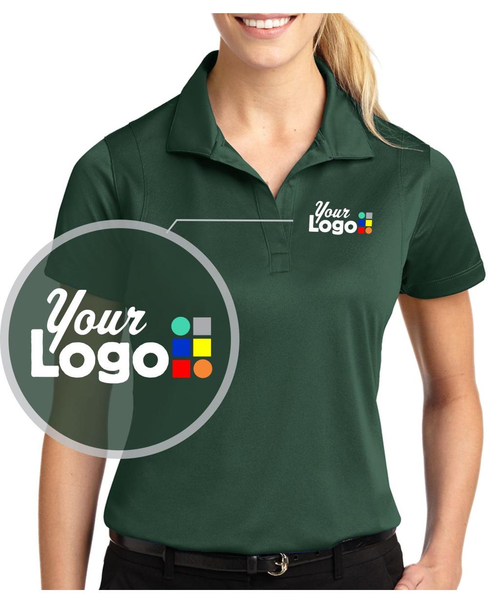 Sport-Tek S/S Micro Pique Custom Golf Shirt, color: Forest Green