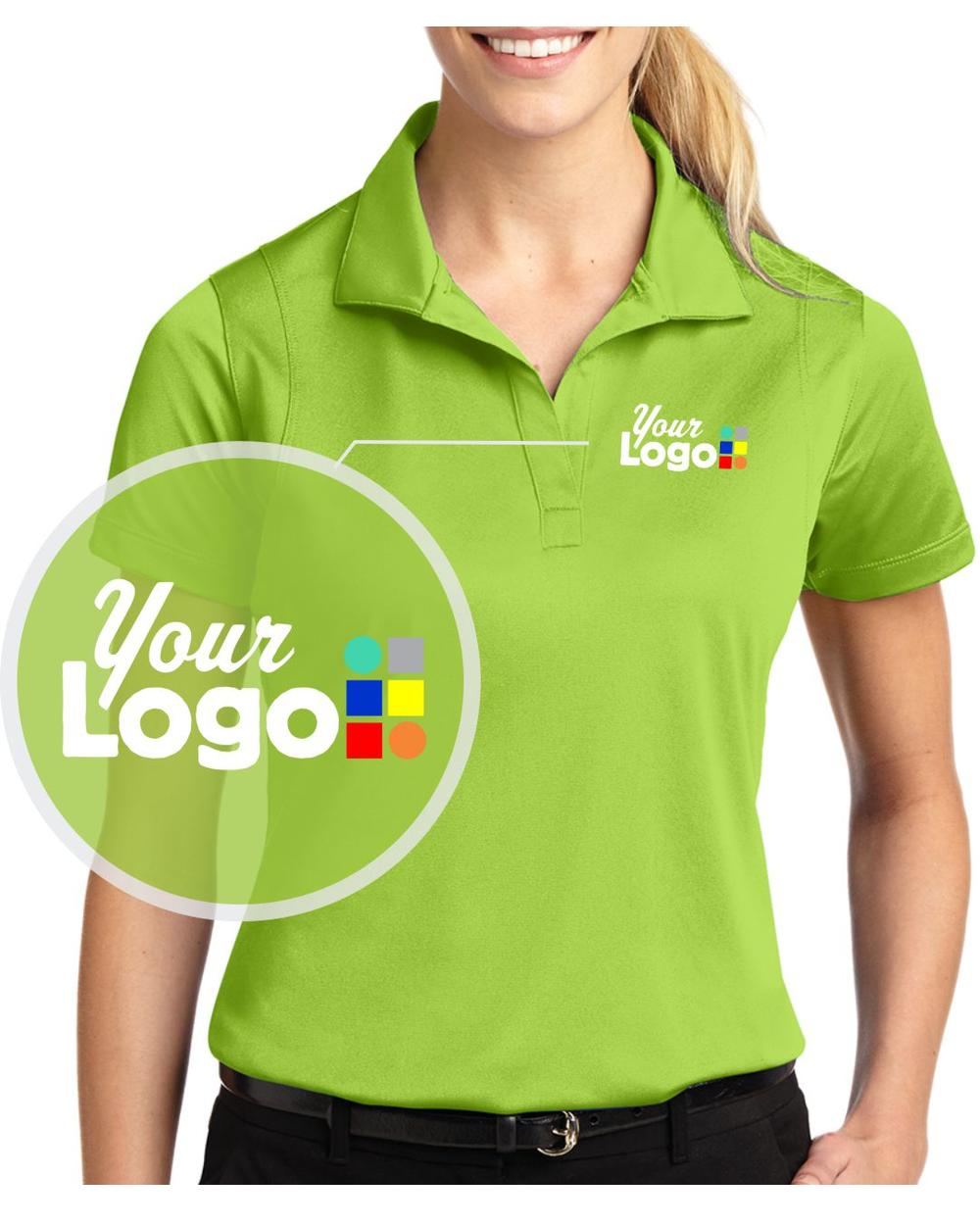 Sport-Tek S/S Micro Pique Custom Golf Shirt, color: Lime Shock