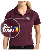 Sport-Tek S/S Micro Pique Custom Golf Shirt, color: Maroon