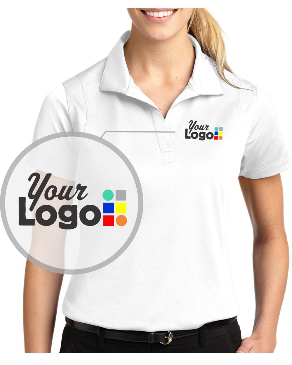 Sport-Tek S/S Micro Pique Custom Golf Shirt, color: White