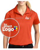 Sport-Tek S/S Micro Pique Custom Golf Shirt, color: Deep Orange