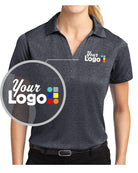Sport-Tek S/S Heather Contender Custom Golf Shirt, color: Graphite Heather