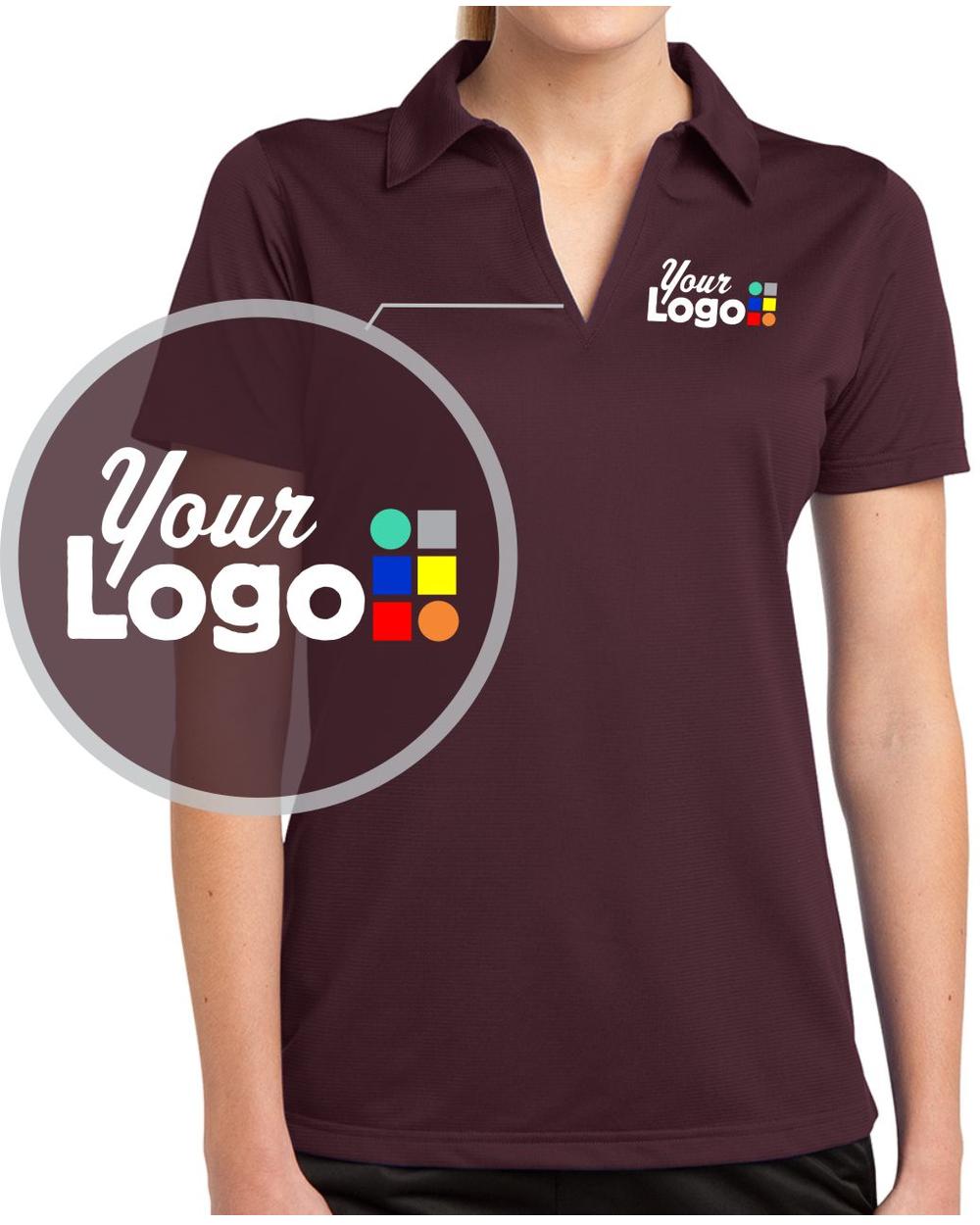 Sport-Tek S/S PosiCharge Active Textured Custom Golf Shirt, color: Maroon