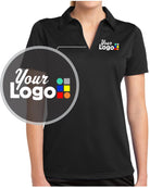 Sport-Tek S/S PosiCharge Active Textured Custom Golf Shirt, color: Black