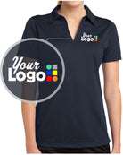 Sport-Tek S/S PosiCharge Active Textured Custom Golf Shirt, color: True Navy