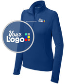 Sport-Tek Sport-Wick Stretch 1/4 Zip Custom Pullover, color: True Royal