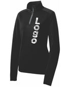 Sport-Tek Textured 1/4 Zip Custom Pullover, color: Black